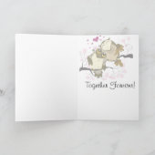 ラブバードフクログリーティングカード カード (内部)