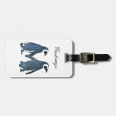 ラブバードペンギンカップルサンダー_コーブ ラゲッジタグ (正面横)