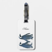 ラブバードペンギンカップルサンダー_コーブ ラゲッジタグ (裏面縦)