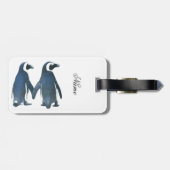 ラブバードペンギンカップルサンダー_コーブ ラゲッジタグ (裏面横)