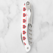 ラブバードペンギンカップル赤いハートサンダーコーブ ソムリエナイフ (裏面)