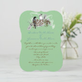 ラブバードミュージカルノートフォレストウッドペッカーバーン 招待状 (スタンド正面)