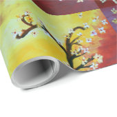 ラブバードラッピング紙 ラッピングペーパー (ロールコーナー)