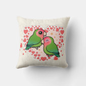 ラブバードラブハート クッション (裏面)