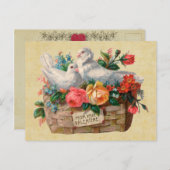 ラブバードヴィンテージはがき ポストカード (正面/裏面)