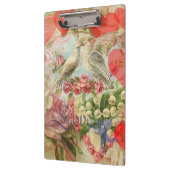 ラブバードヴィンテージアンティークハート クリップボード (左)