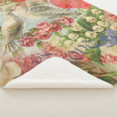 ラブバードヴィンテージアンティークハート シェルパブランケット (3/4)