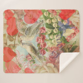 ラブバードヴィンテージアンティークハート シェルパブランケット (正面(横))