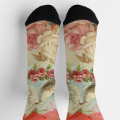 ラブバードヴィンテージアンティークハート ソックス (上部)