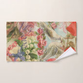 ラブバードヴィンテージアンティークハート バスタオルセット (ハンドタオル)