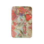 ラブバードヴィンテージアンティークハート バスマット (正面縦)