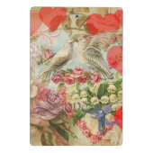 ラブバードヴィンテージアンティークハート ミニクリップボード (裏面)