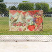 ラブバードヴィンテージアンティークハート 横断幕 (インサイチュ)