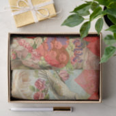 ラブバードヴィンテージアンティークハート 薄葉紙 (ギフト)