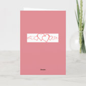 ラブバードヴィンテージバレンタインデーグリーティングカード シーズンカード (裏面)