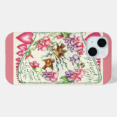 ラブバードヴィンテージバレンタインデーケースメイトiPhon Case-Mate iPhoneケース (裏面 (横))