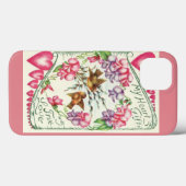 ラブバードヴィンテージバレンタイン Case-Mate iPhoneケース (裏面 (横))