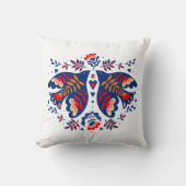 ラブバード北欧フォークアート クッション (正面)