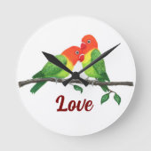 ラブバード壁時計 ラウンド壁時計 (正面)