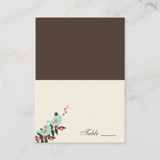 ラブバード座席表 プレイスカード (正面)