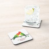 ラブバード懸命プラスチックのコースター コースター (右側)
