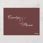 ラブバード披露宴カード ポストカード (裏面)