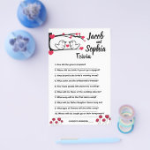 ラブバード新郎新郎トリビアシャワーゲームカード チラシ (シングル)