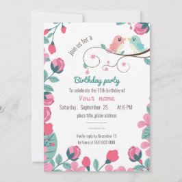 ラブバード春フローラ誕生日パーティー