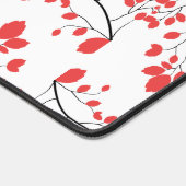 ラブバード春ブランチかわいらしデザイン デスクマット (コーナー)