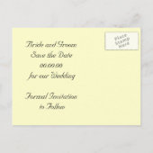 ラブバード桜ツリーの日付はがきを保存 案内ポストカード (裏面)