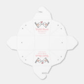 ラブバード漫画ピンクロブバードブライダルシャワー フェイバーボックス (折り畳みなし)