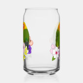 ラブバード熱帯花 ガラス缶 (左)