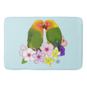ラブバード熱帯花 バスマット (正面)
