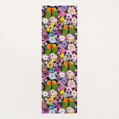 ラブバード熱帯花 ヨガマット (裏面)