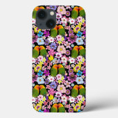 ラブバード熱帯花 Case-Mate iPhoneケース (裏面)