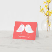 ラブバード結婚ズおめでとうカード カード (黄色い花)