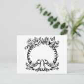 ラブバード結婚ズ インビテーションポストカード (スタンド正面)