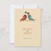 ラブバード結婚ズ サンキューカード (正面)