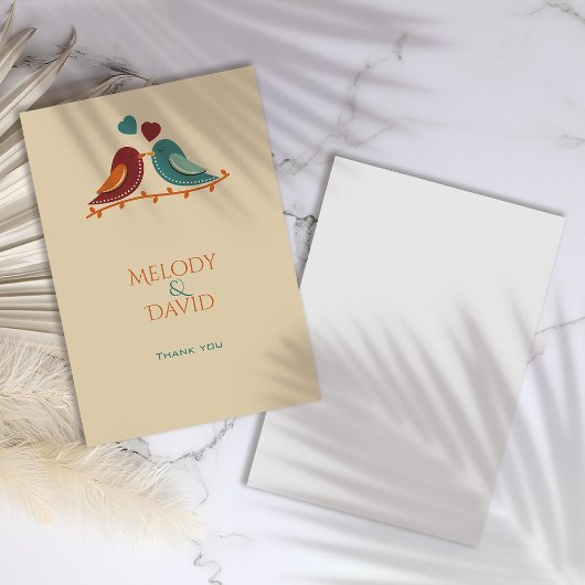 ラブバード結婚ズ サンキューカード