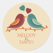 ラブバード結婚ズ ラウンドシール (正面)
