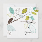 ラブバード結婚ズ 招待状 (裏面)