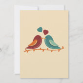 ラブバード結婚ズ 招待状 (裏面)