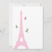 ラブバード結婚式招待状 招待状 (裏面)