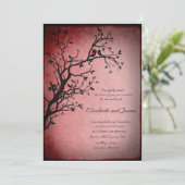 ラブバード結婚式招待状 招待状 (スタンド正面)