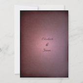 ラブバード結婚式招待状 招待状 (裏面)