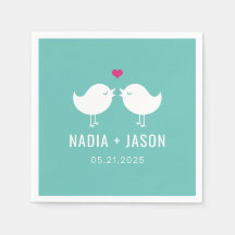 ラブバード編集可能カラー結婚の婚約パーティ