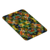 ラブバード羽万華鏡のように千変万化するパターン マグネット (右側)