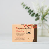 ラブバード落下ハートミニ披露宴100pk エンクロージャーカード (スタンド正面)