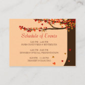 ラブバード落下ハートミニ披露宴100pk エンクロージャーカード (裏面)