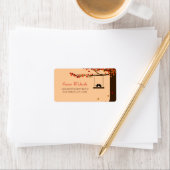 ラブバード落下ハート住所 シール (インサイチュ)